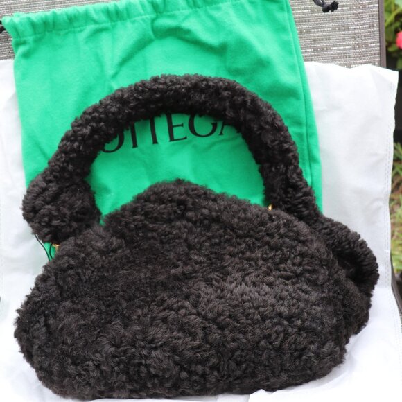 Bottega Veneta vintage bag black wool top handle bag - Picture 2 of 7